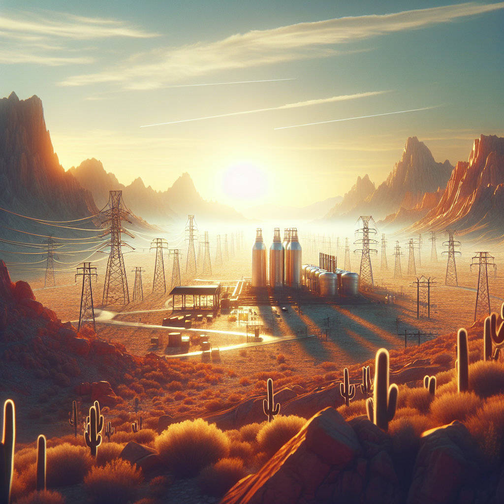 Generate a high-quality, photorealistic image using natural lighting and soft shadows that captures the spirit of a legal investigation into a beverage company in the desert landscape of Nevada. The image portrays the revelation of an alleged stunning scandal linked with ALS disease. Ensure to represent the seriousness and intensity of such an investigative endeavor without directly referencing any specific individuals or companies involved.