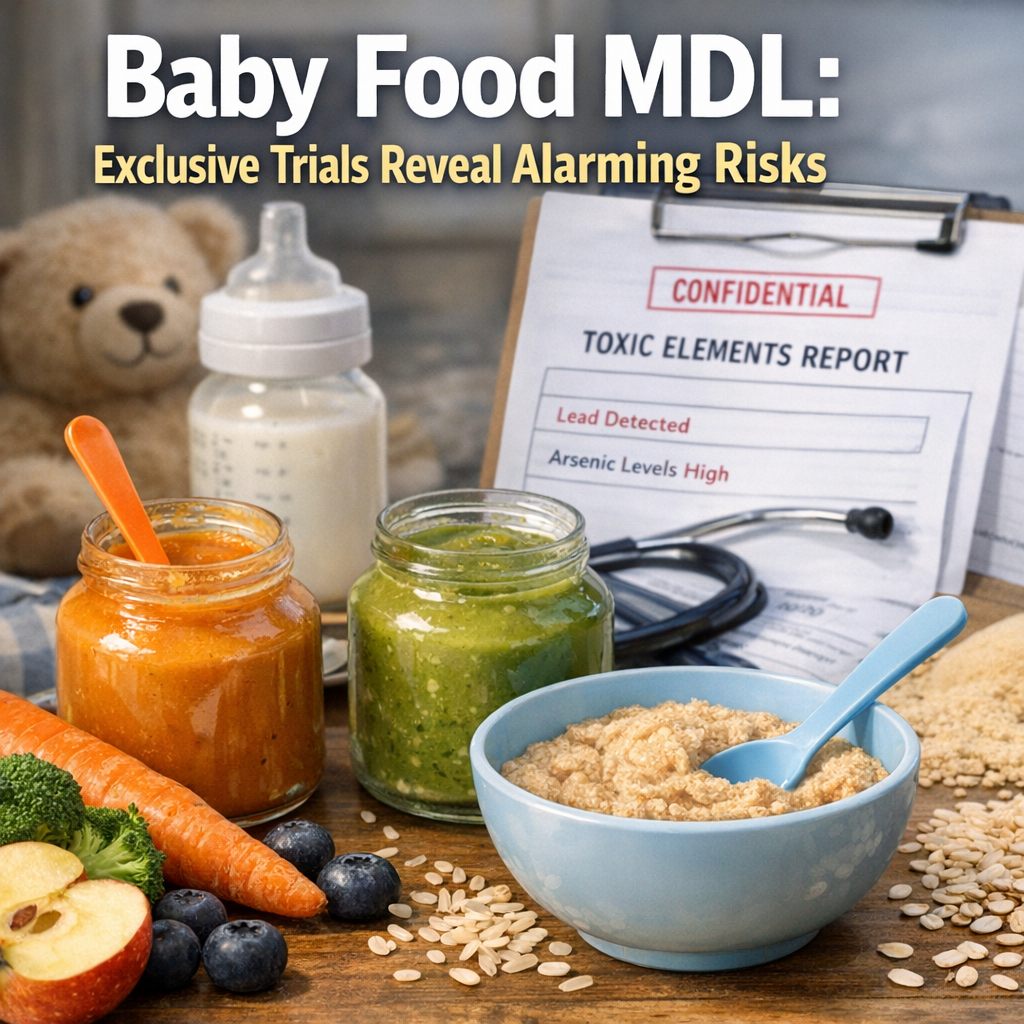 Illustration of Baby Food MDL: Exclusive Trials Reveal Alarming Risks