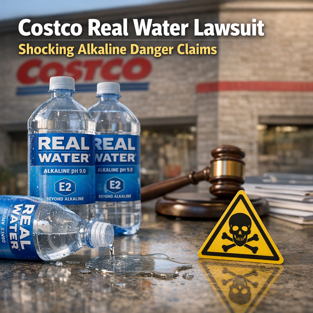 Illustration of Costco Real Water Lawsuit: Shocking Alkaline Danger Claims