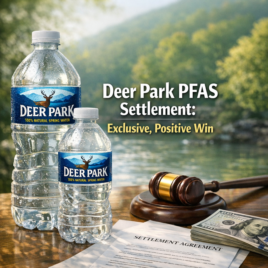 Illustration of Deer Park PFAS Settlement: Exclusive, Positive Win