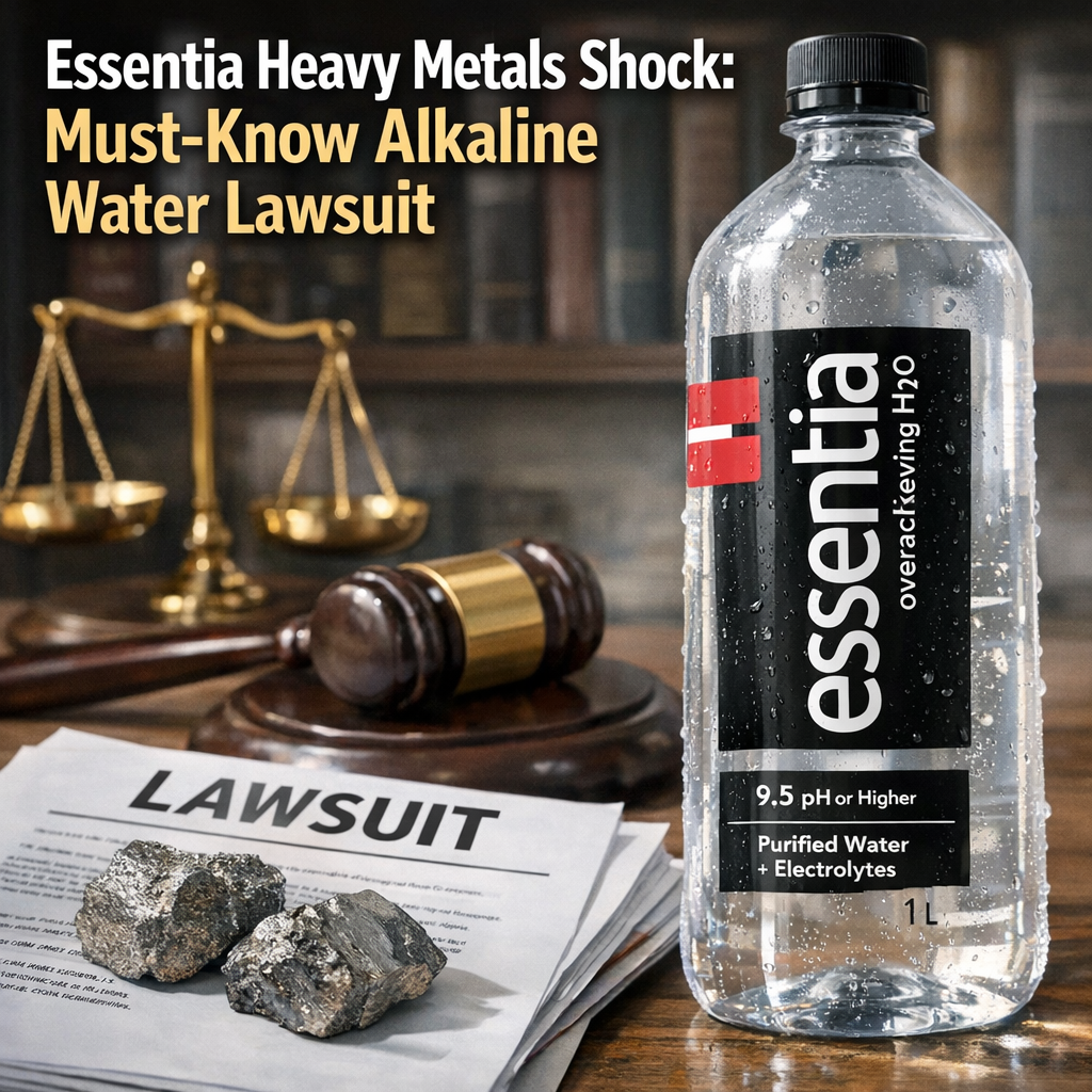 Illustration of Essentia Heavy Metals Shock: Must-Know Alkaline Water Lawsuit