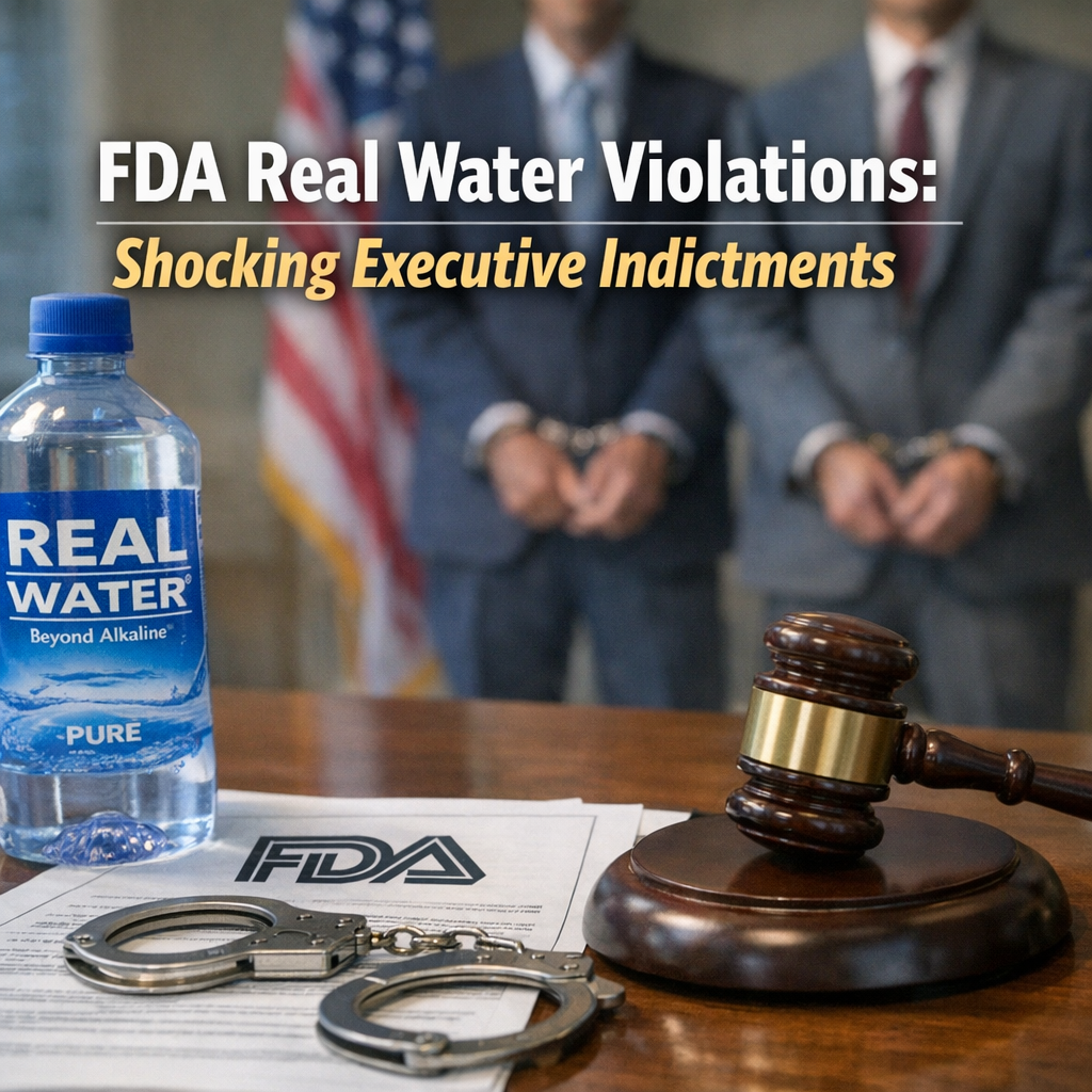 Illustration of FDA Real Water Violations: Shocking Executive Indictments