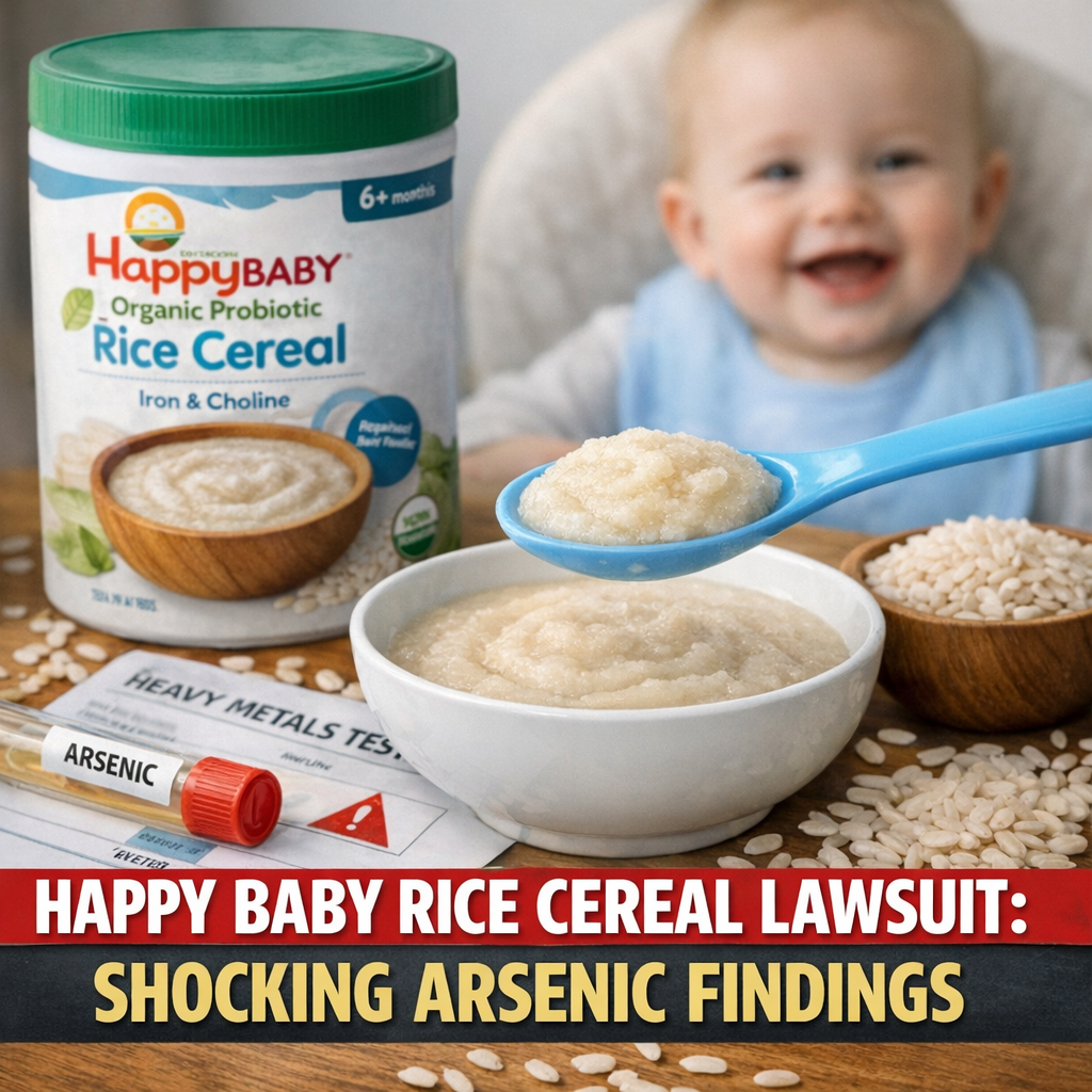 Illustration of Happy Baby Rice Cereal Lawsuit: Shocking Arsenic Findings