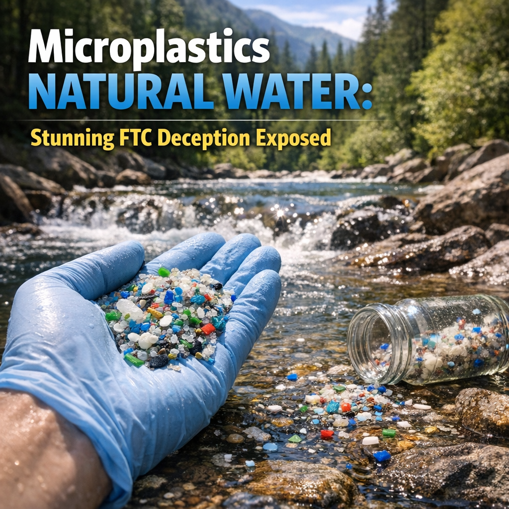 Illustration of Microplastics Natural Water: Stunning FTC Deception Exposed