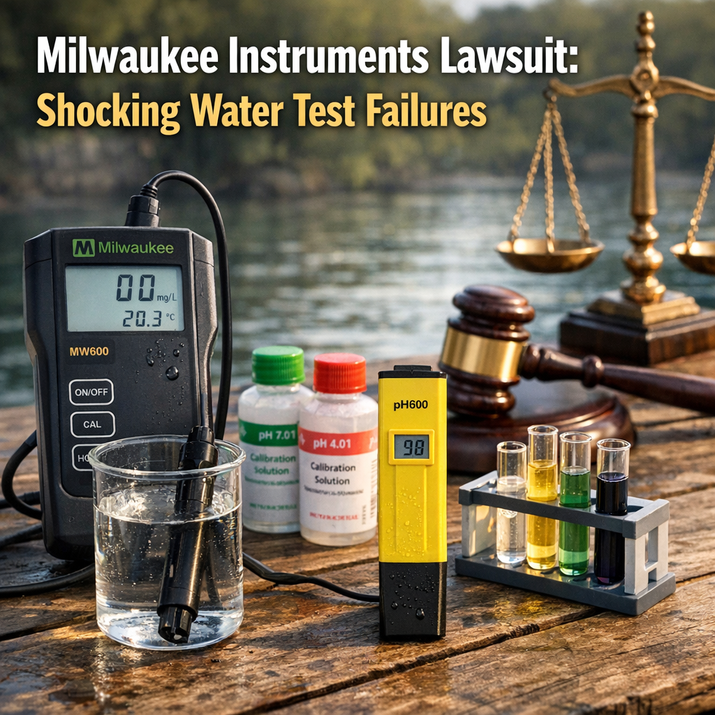 Illustration of Milwaukee Instruments Lawsuit: Shocking Water Test Failures