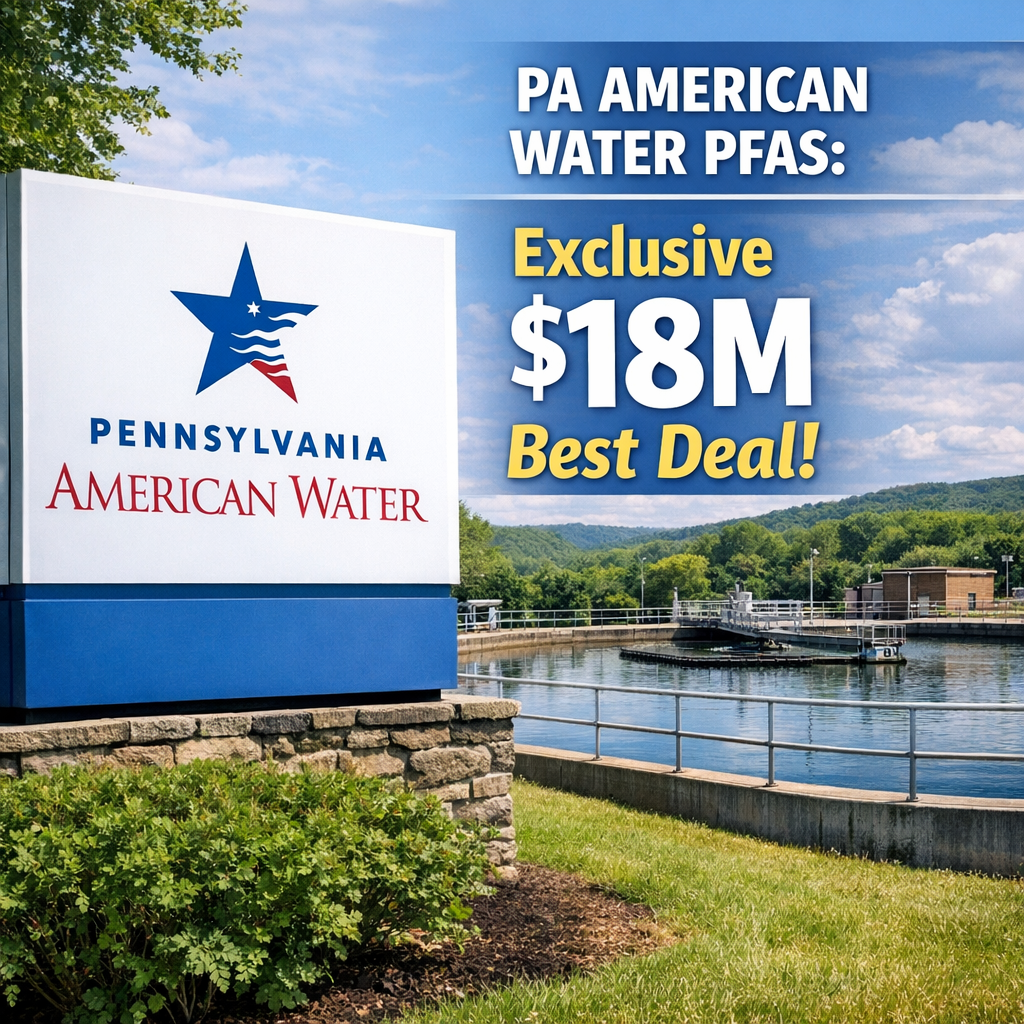 Illustration of PA American Water PFAS: Exclusive $18M Best Deal
