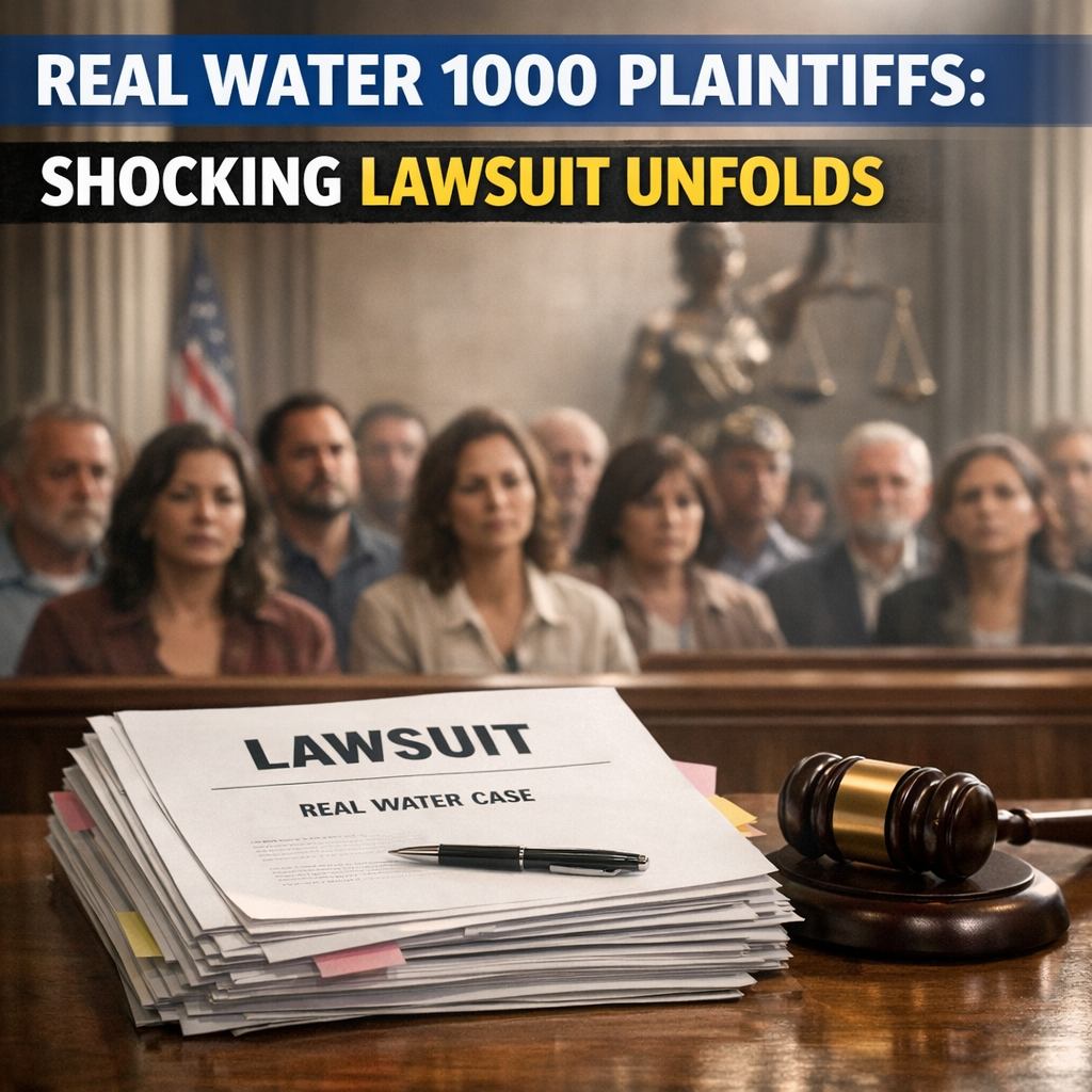 Illustration of Real Water 1000 Plaintiffs: Shocking Lawsuit Unfolds