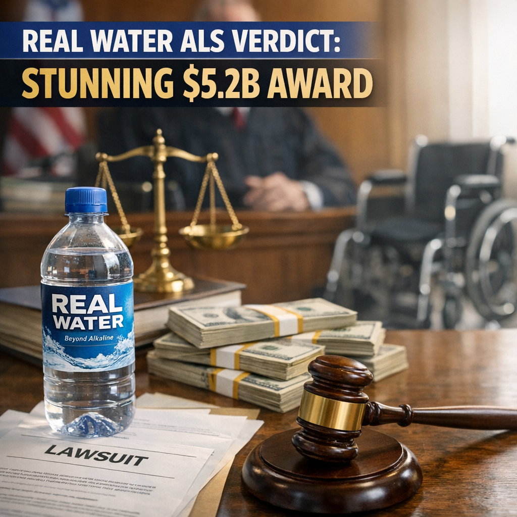 Illustration of Real Water ALS Verdict: Stunning $5.2B Award