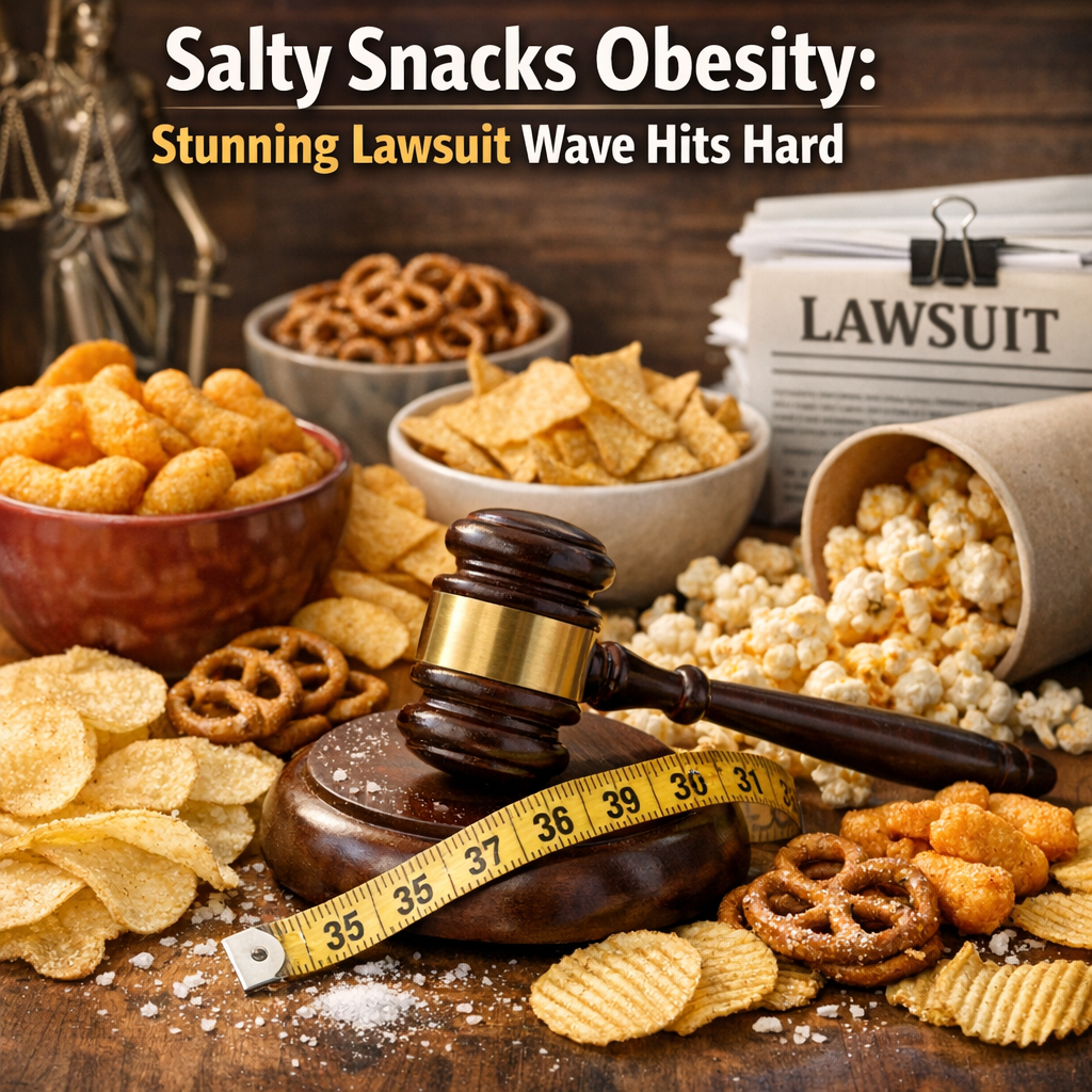 Illustration of Salty Snacks Obesity: Stunning Lawsuit Wave Hits Hard